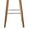 Armen Living Vienna 26" Swivel Counter Stool in Walnut Wood Finish with Brown Faux Leather LCVIBABRWA26 - alternate 6